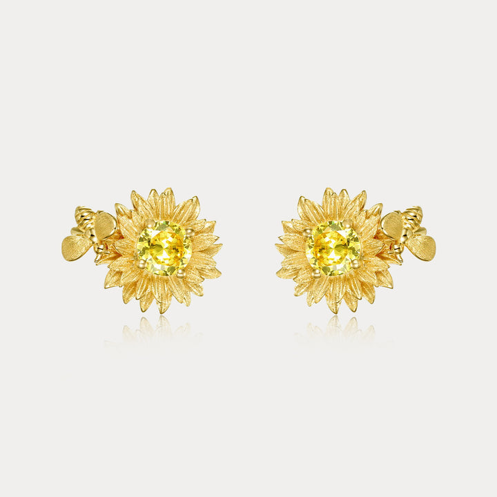 Selenichast Sunflower Stud Earrings