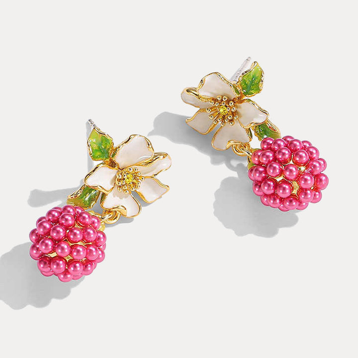 Selenichast Raspberry Stud Earrings