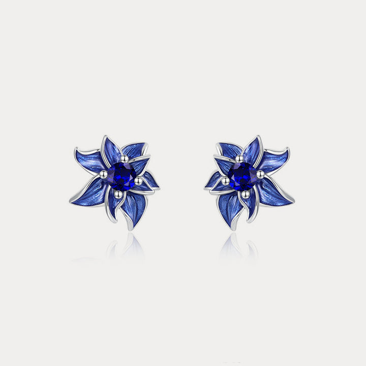 Selenichast Blue Lotus Earrings