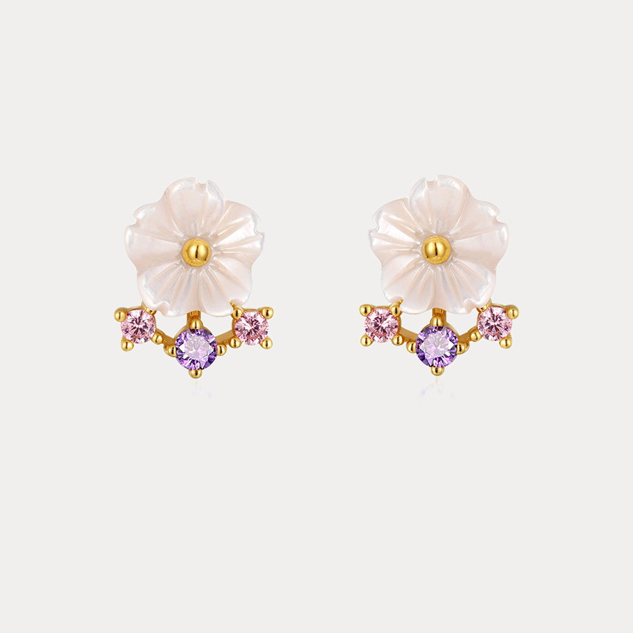 Sakura Flower Stud Earrings