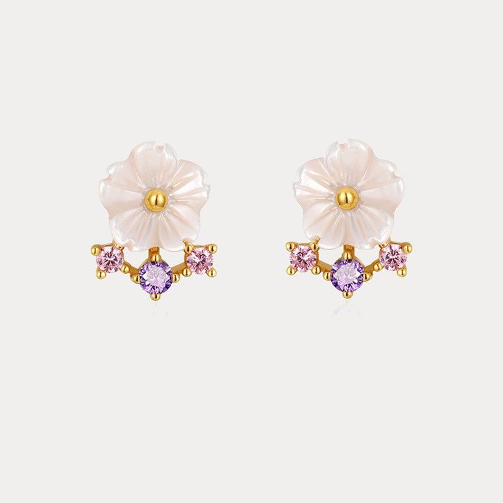 Sakura Flower Stud Earrings