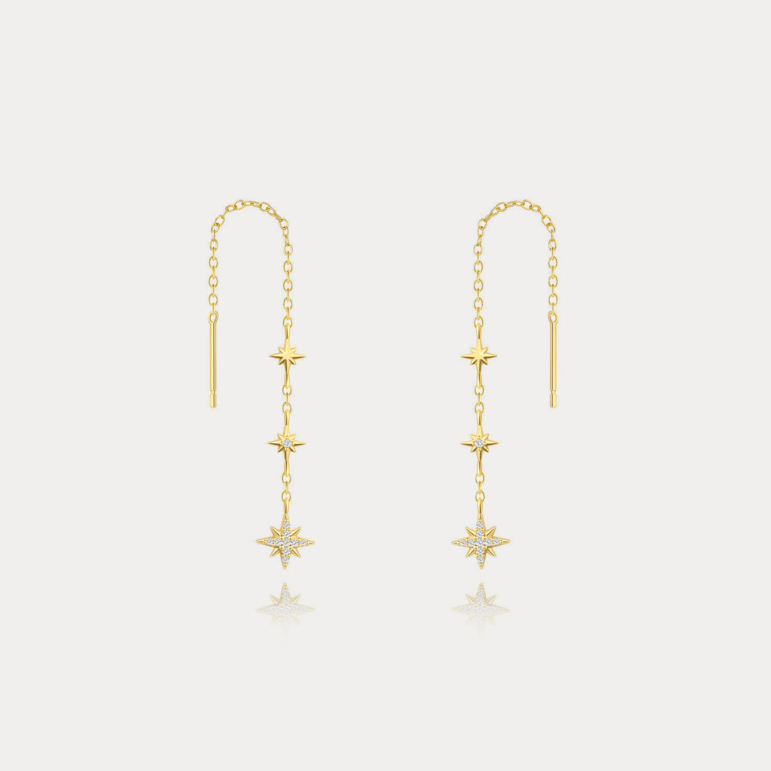 Selenichast Star Threader Earrings