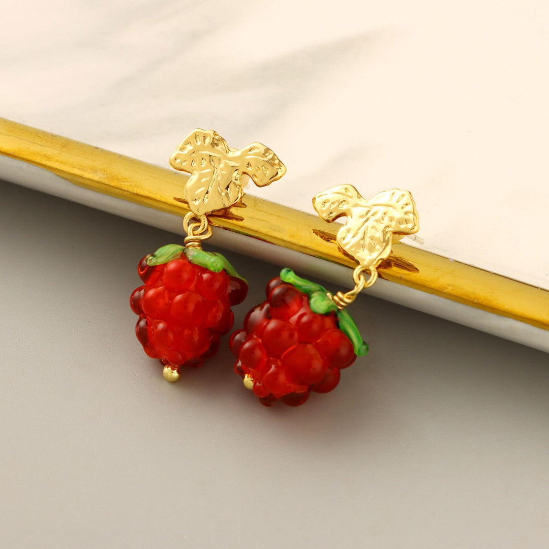 Selenichast Grape Drop Earrings Summer Jewelry