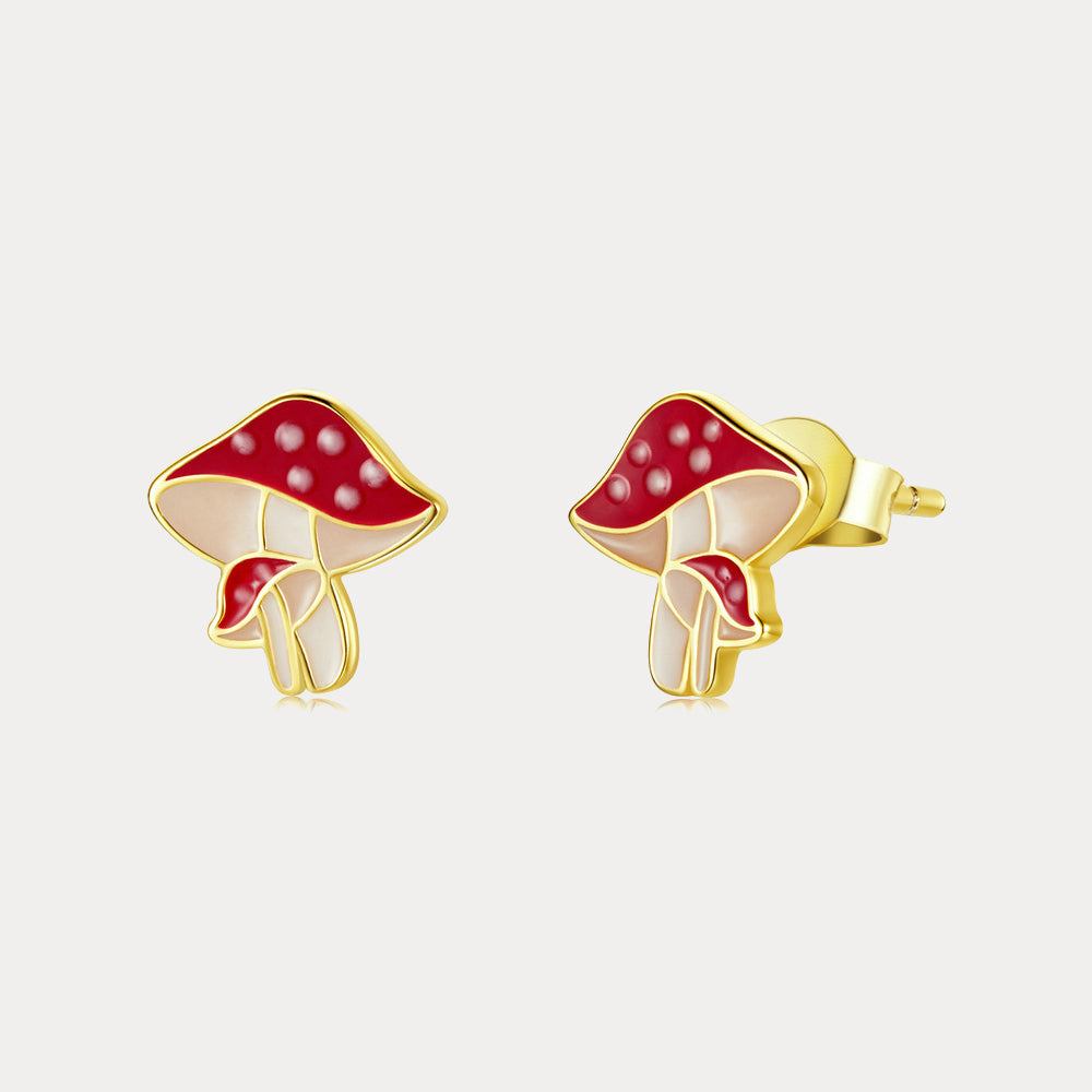 Selenichast Mushroom Stud Earrings