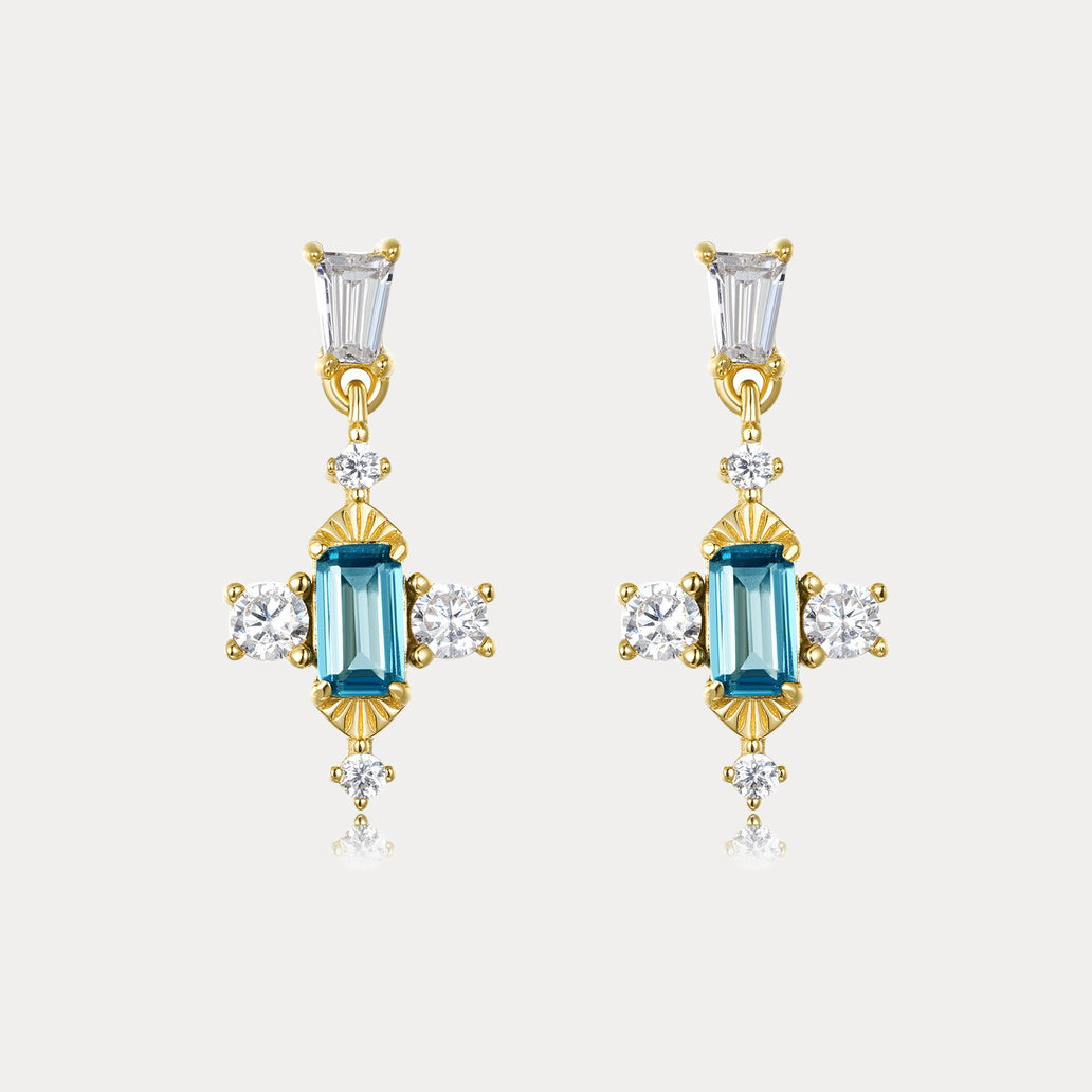 Selenichast Vintage Topaz Earrings