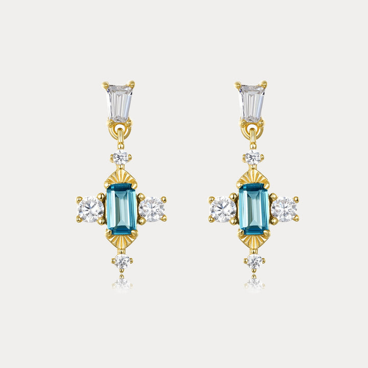 Selenichast Vintage Topaz Earrings
