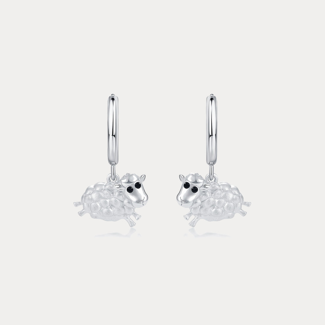 Selenichast Silver Sheep Earrings