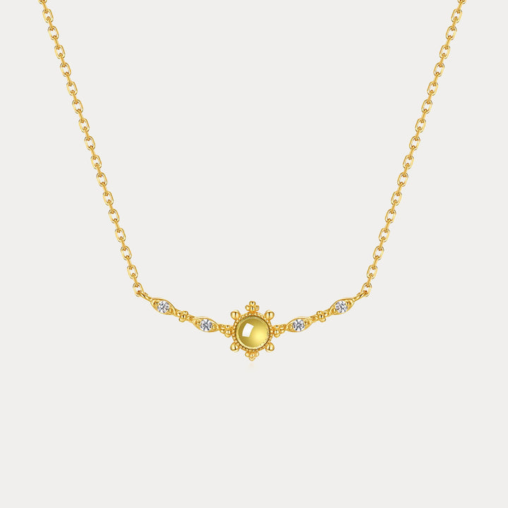 Selenichast Vintage Peridot Necklace