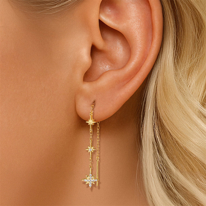 Selenichast Star Threader Earrings