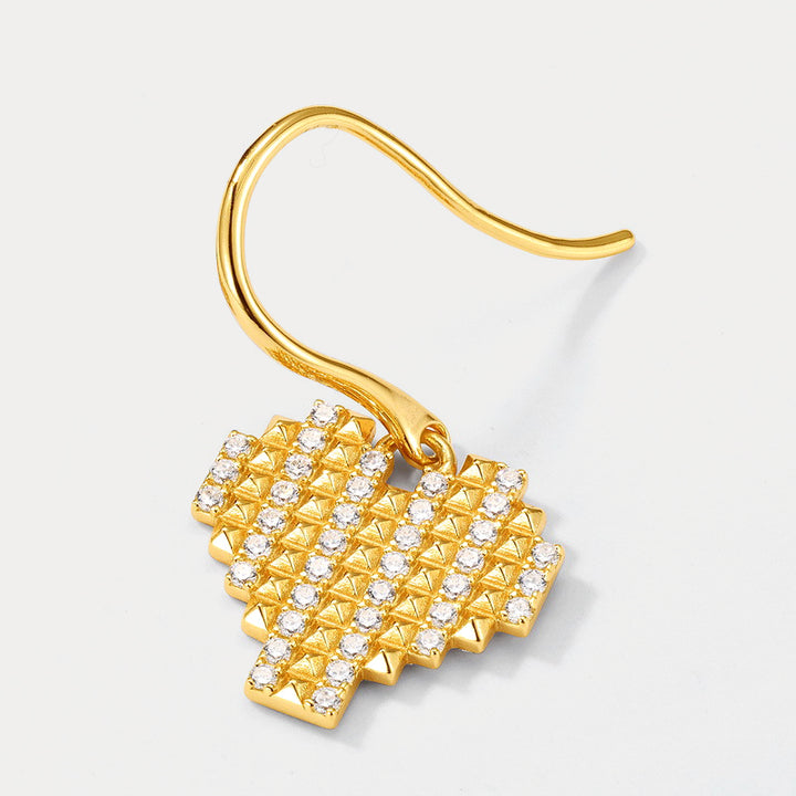 Gold Heart Earrings