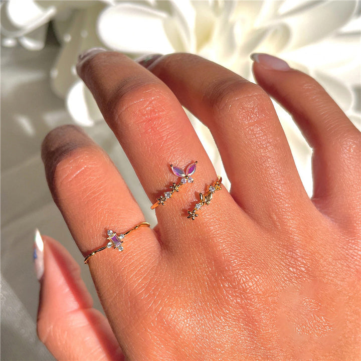 Selenichast Princess Ring Set
