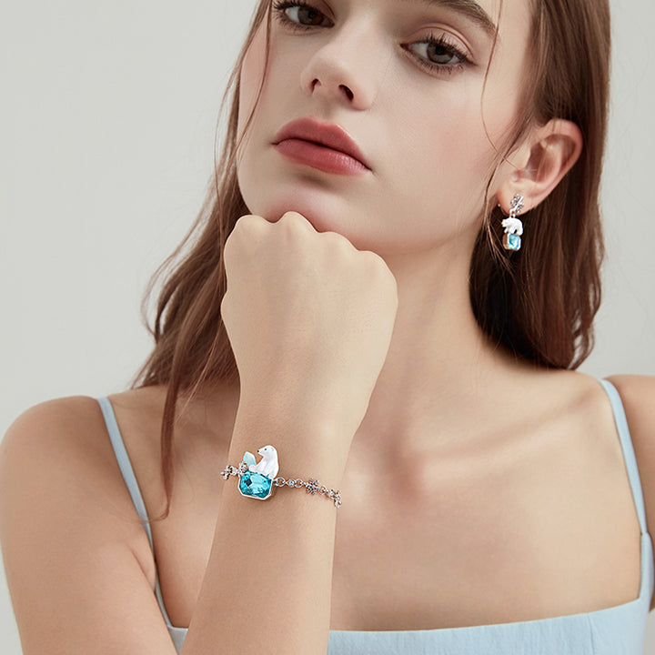 Snowflake Polar Bear Bracelet