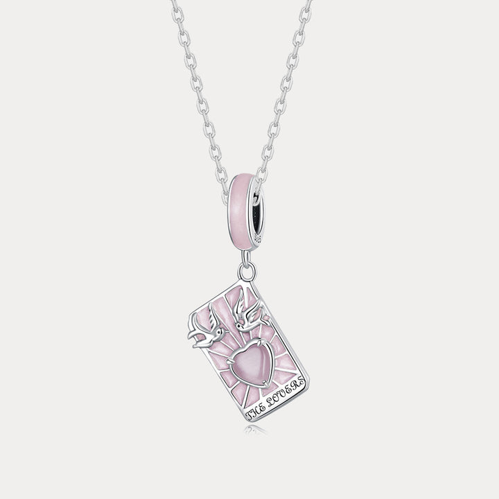 Silver Tarot Card Necklace