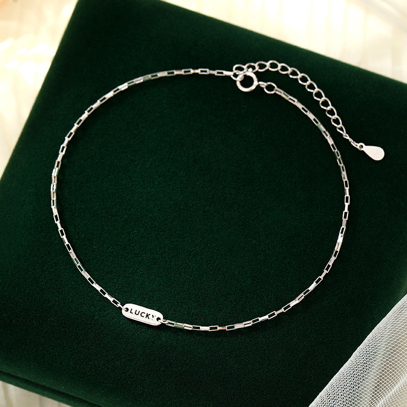 Selenichast Silver Lucky Anklet
