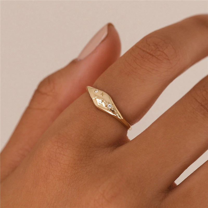 Zodiac 18k Gold Ring