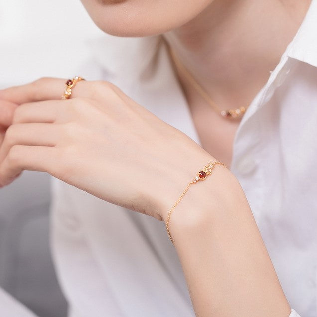 Selenichast Roses Jewelry Garnet Jewelry 