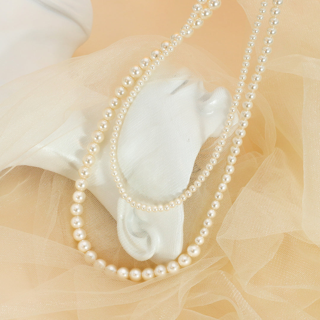 Double Strand Pearl Necklace