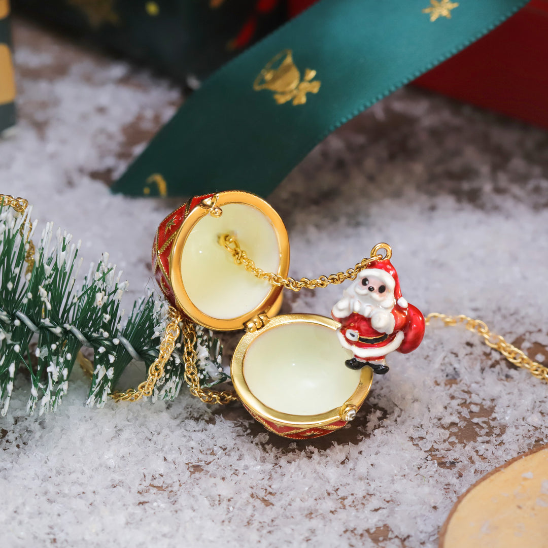 Collana di uova di Natale di Babbo Natale