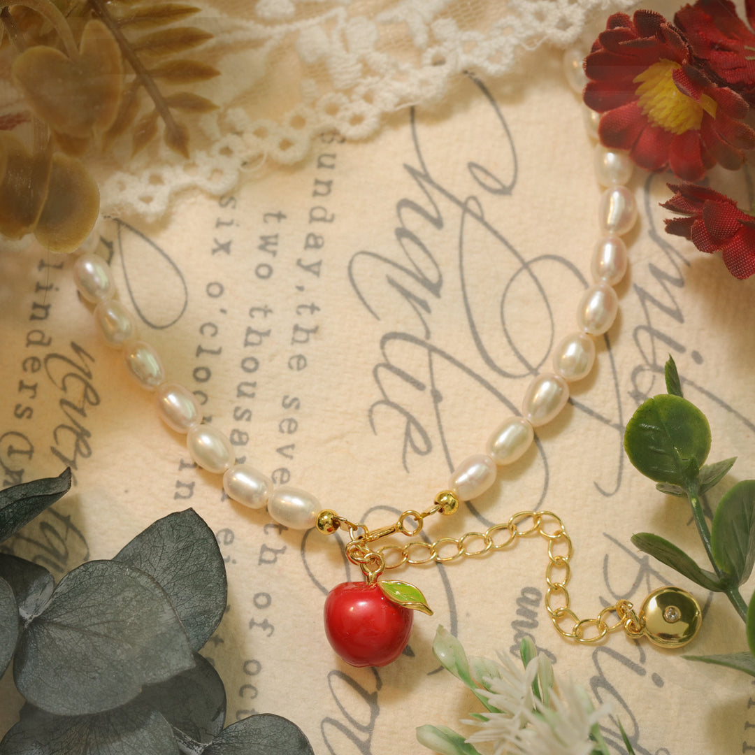 Selenichast Apple Pearl Bracelet