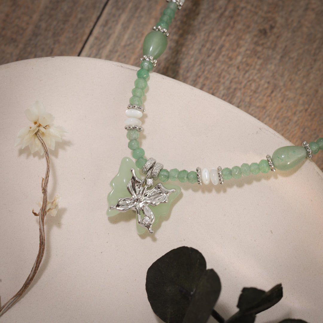 Jade Butterfly Necklace