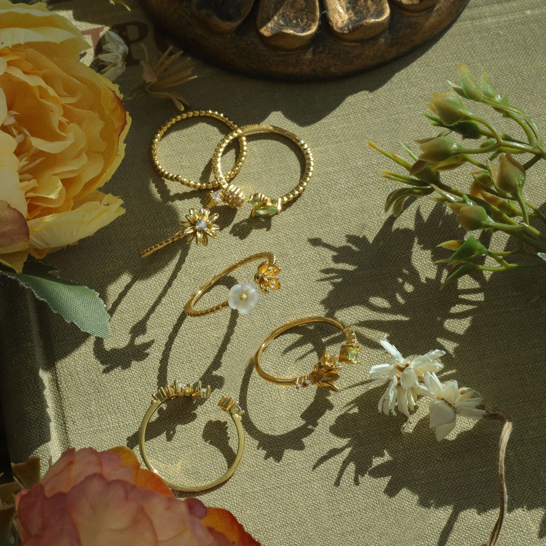 Flower Ring Set