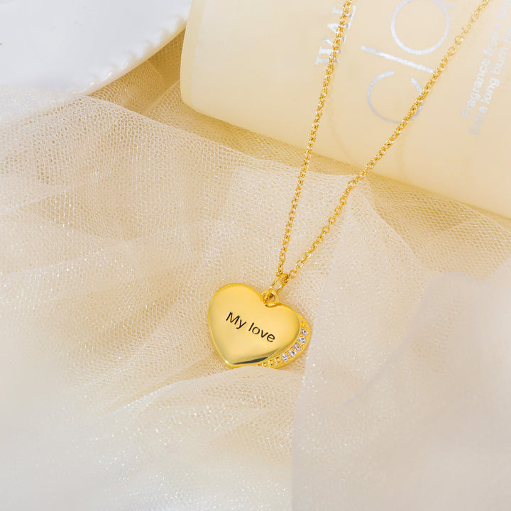 Personalized Heart Pendant Necklace