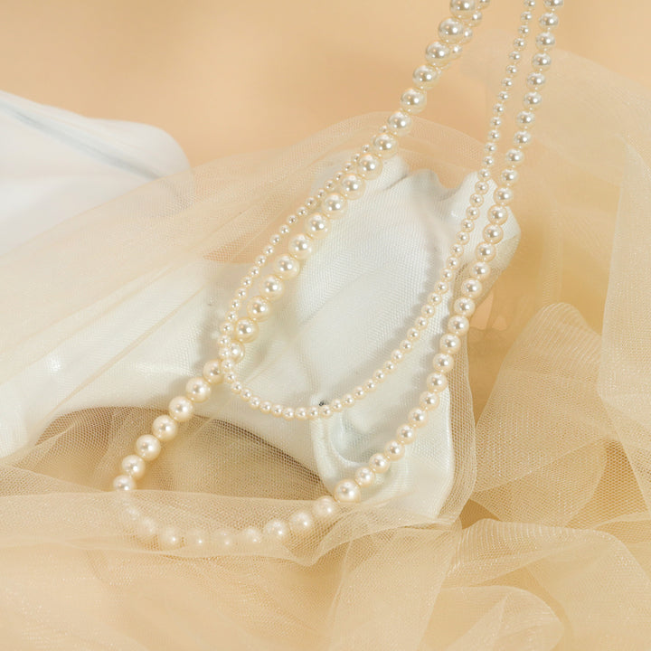 Double Strand Pearl Necklace