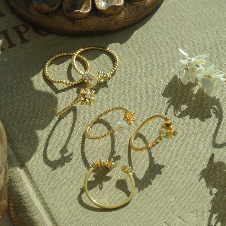 Flower Ring Set