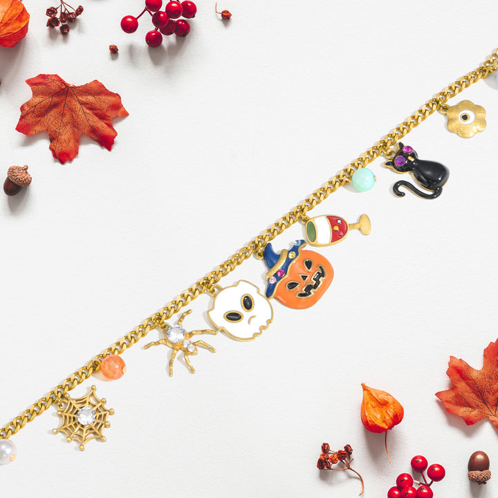 Selenichast Halloween Charm Bracelet