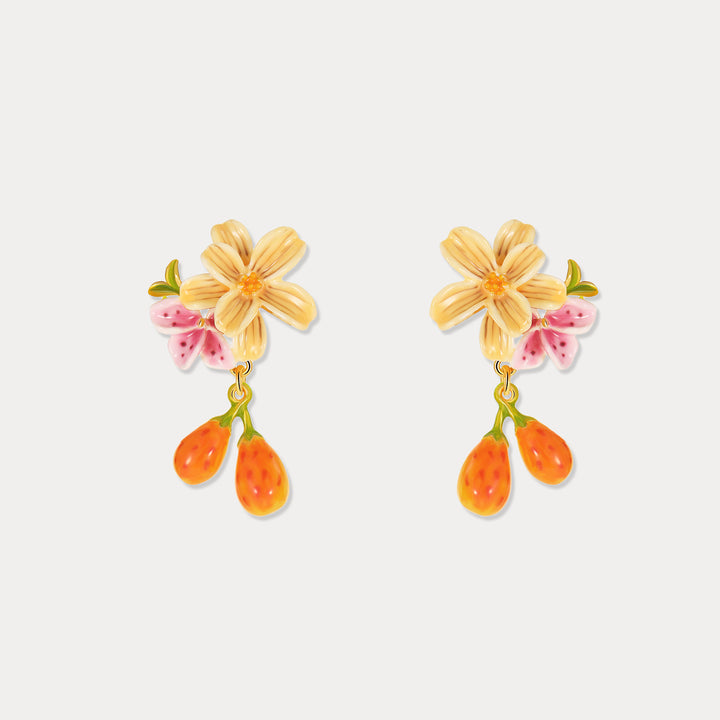Sweet Pear Flower Earrings