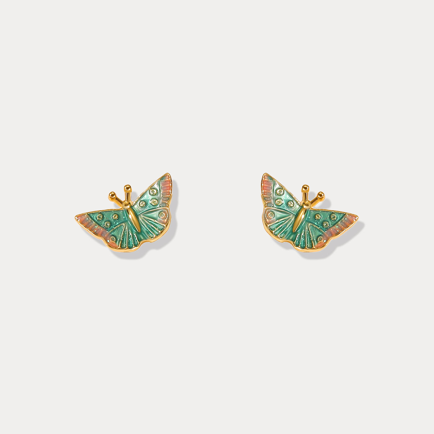 Selenichast Rainforest Butterfly Enamel Earrings