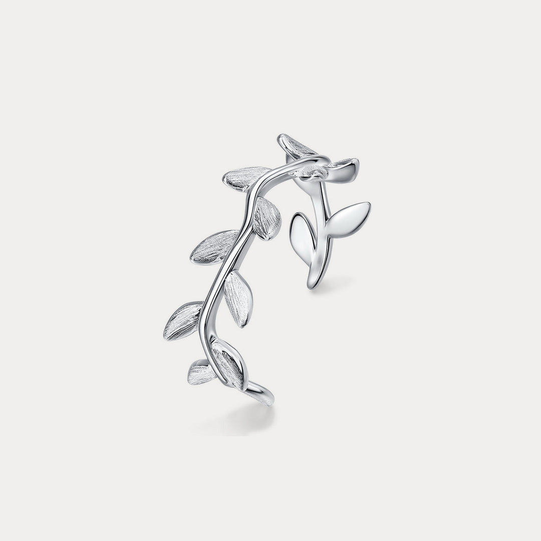 Selenichast Silver Leaf Ring