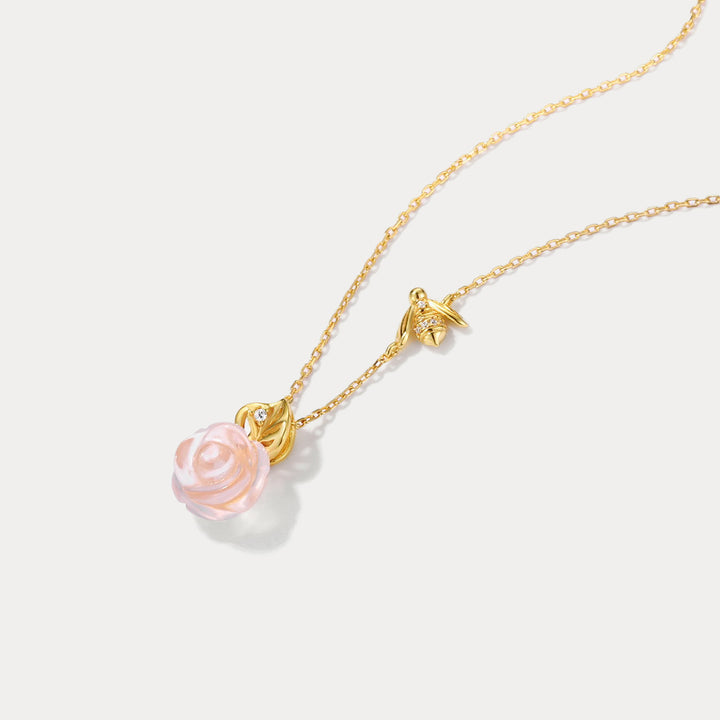 Rose and Bee Necklace Selenichast 