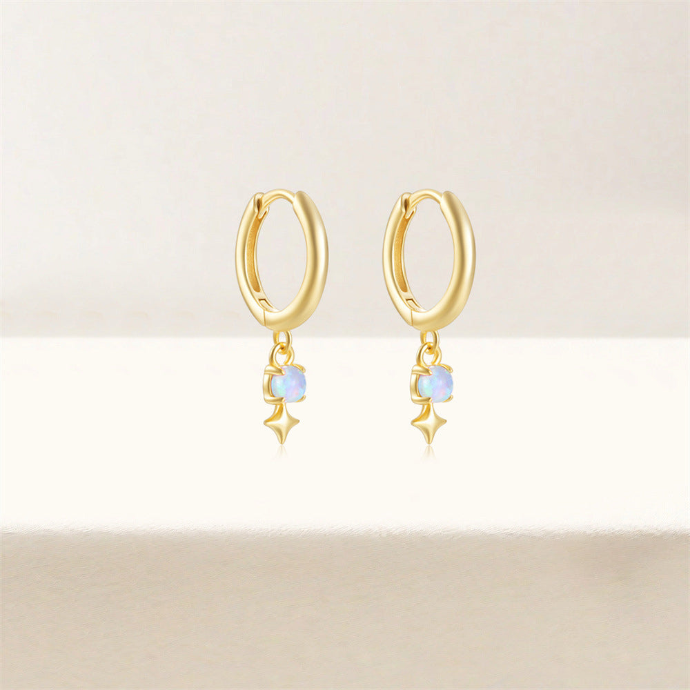 Gold Huggie earrings Selenichast 