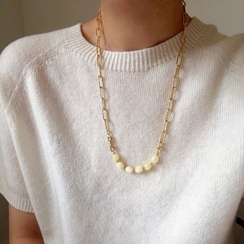 Selenichast Citrine Necklace Extender Summer Jewelry