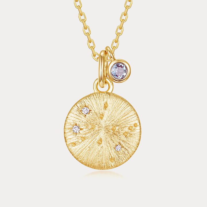 Zodiac Birthstone Necklace-Gemini&Alexandrite