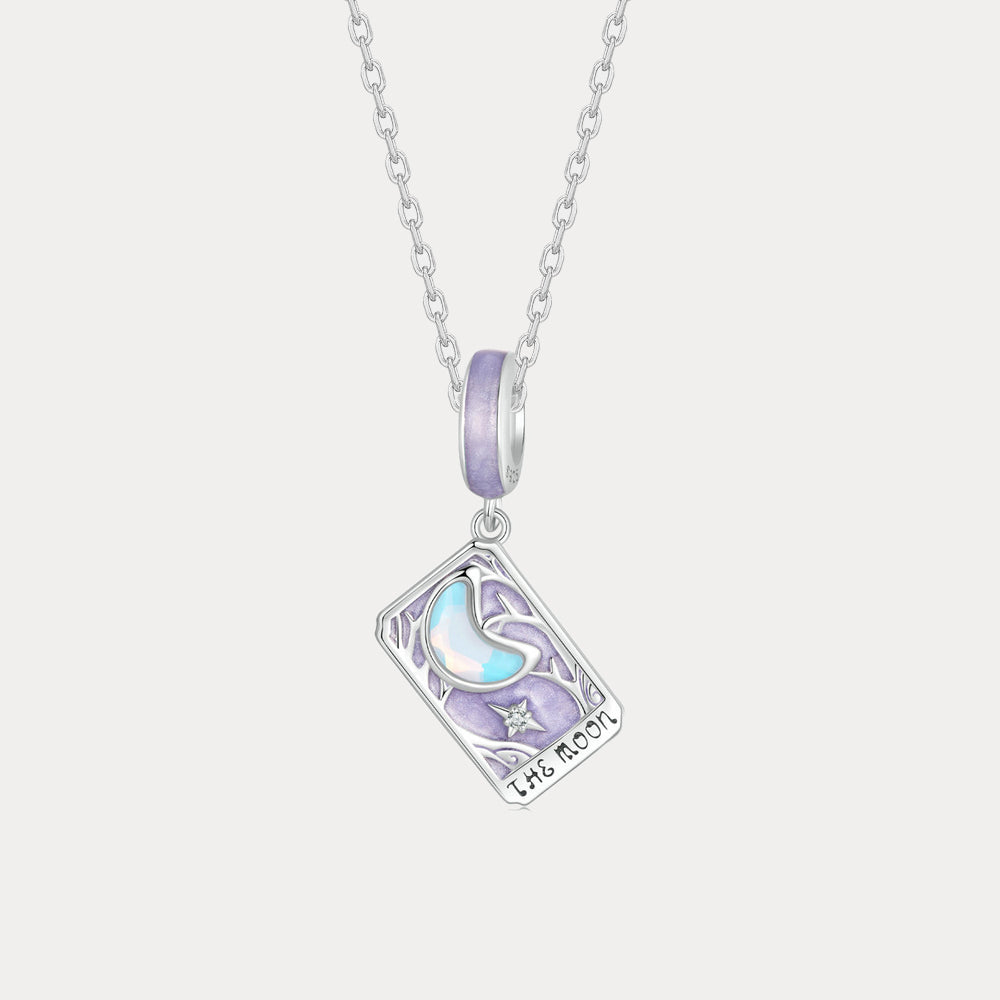 Silver Tarot Card Necklace