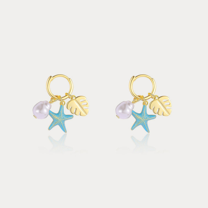 Selenichast Starfish Huggie Earrings