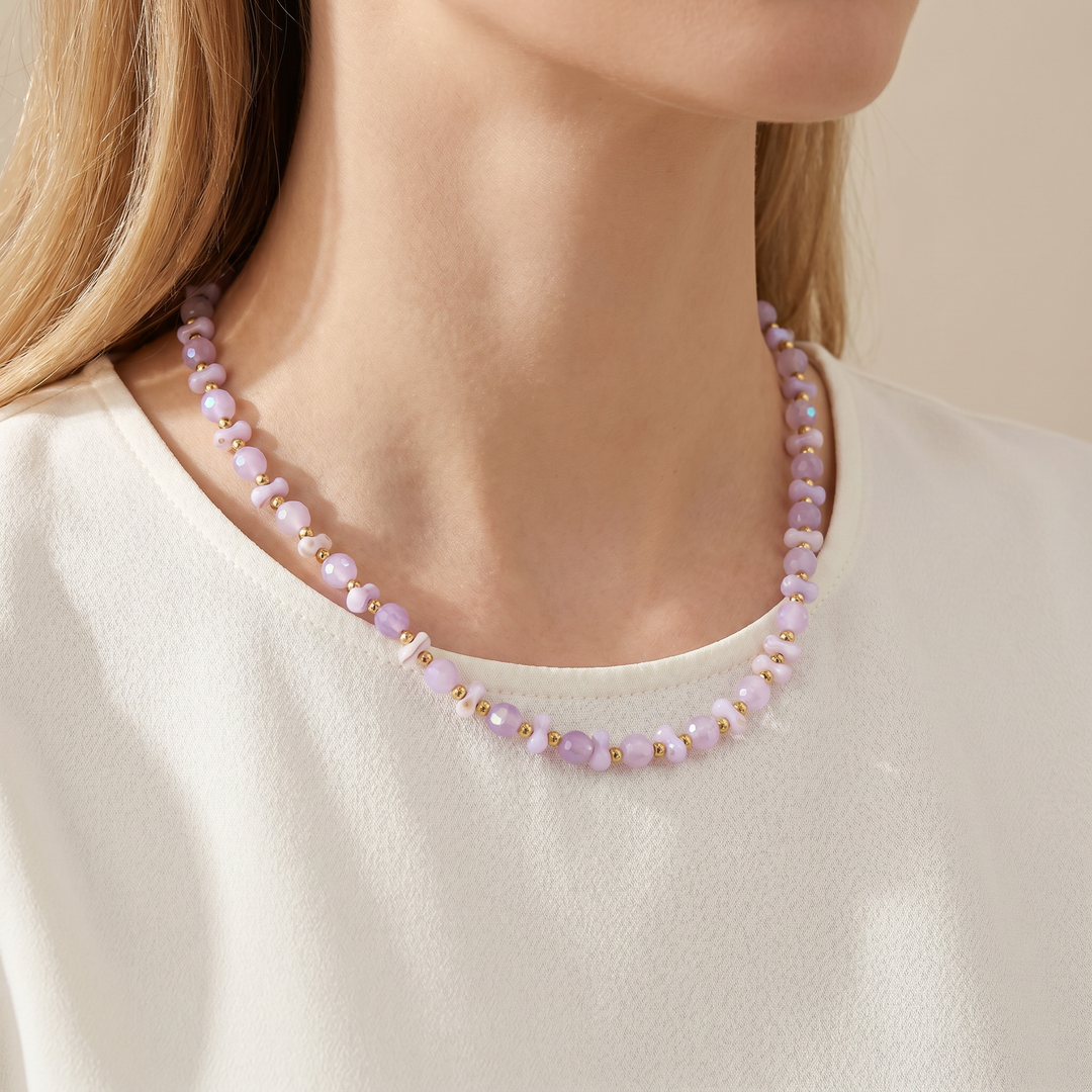 Amethyst Beaded Necklace