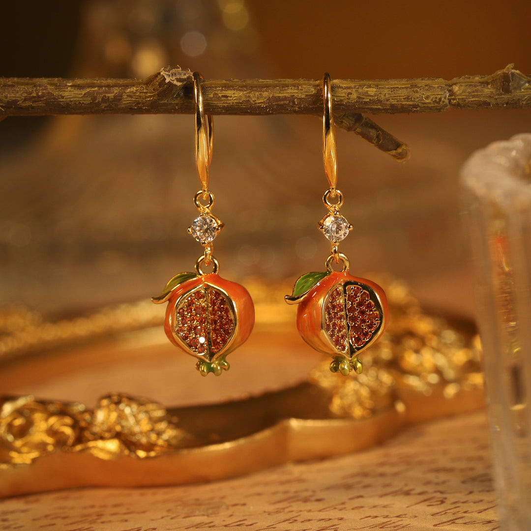 Boucles d'oreilles de grenade