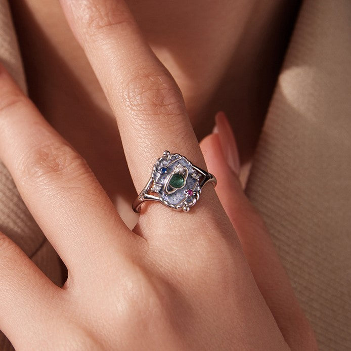 The World Tarot Card Ring Selenichast