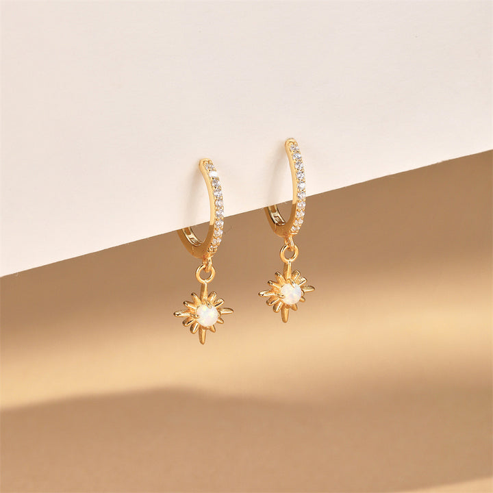 Star Huggie Hoop Earrings
