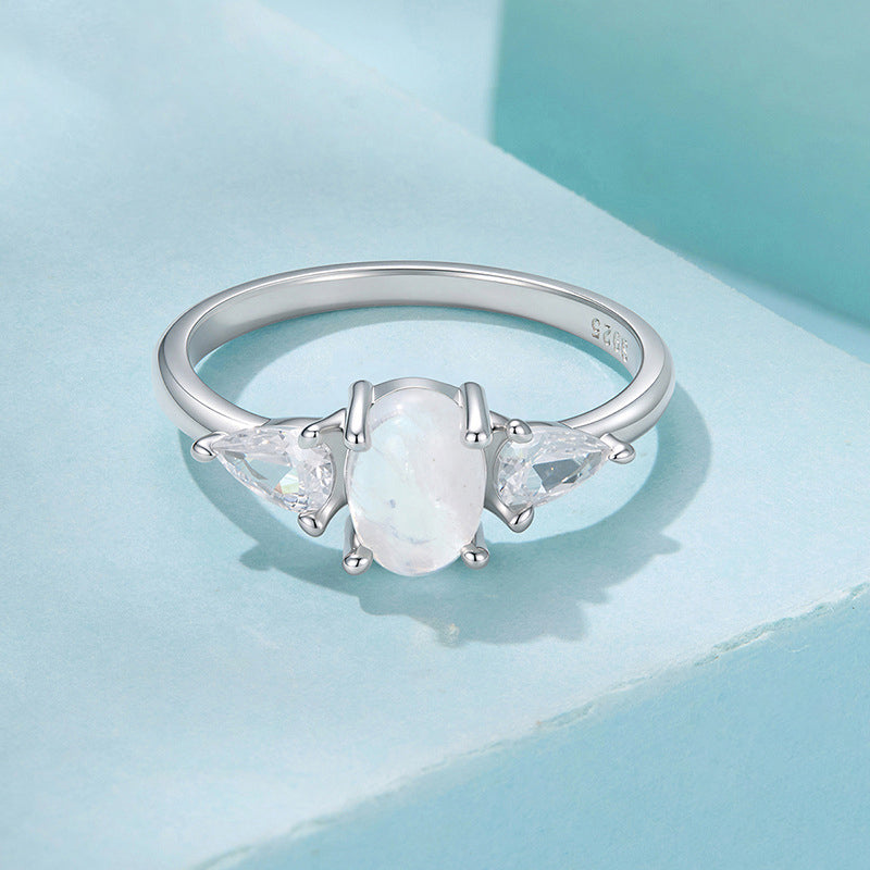 Oval Moonstone Ring