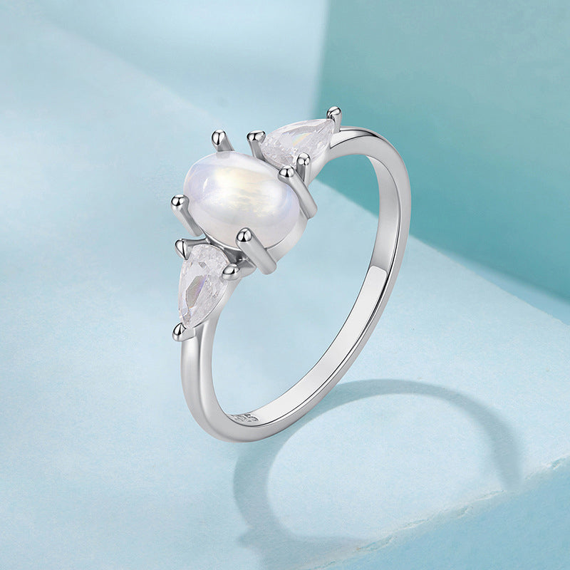 Oval Moonstone Ring