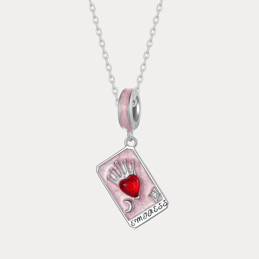Silver Tarot Card Necklace