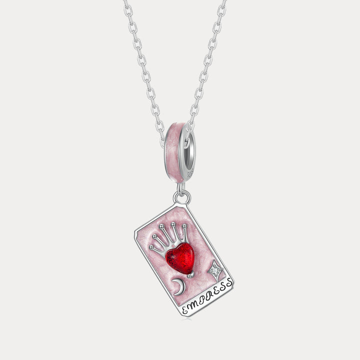 Silver Tarot Card Necklace