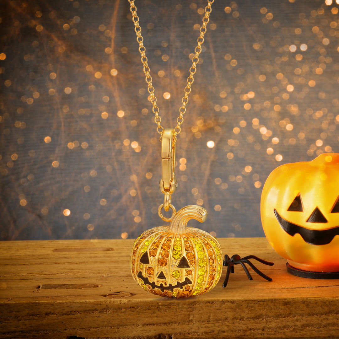 Selenichast Halloween Pumpkin Necklace