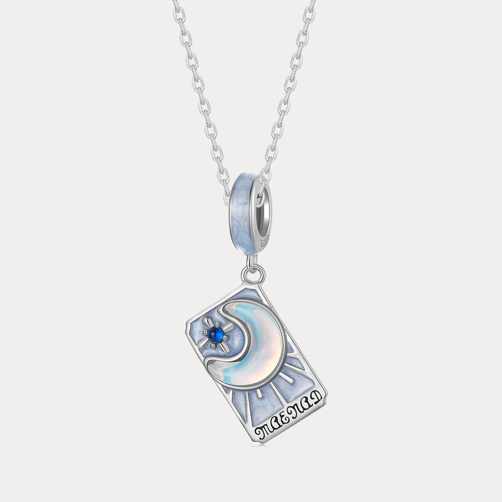 Silver Tarot Card Necklace