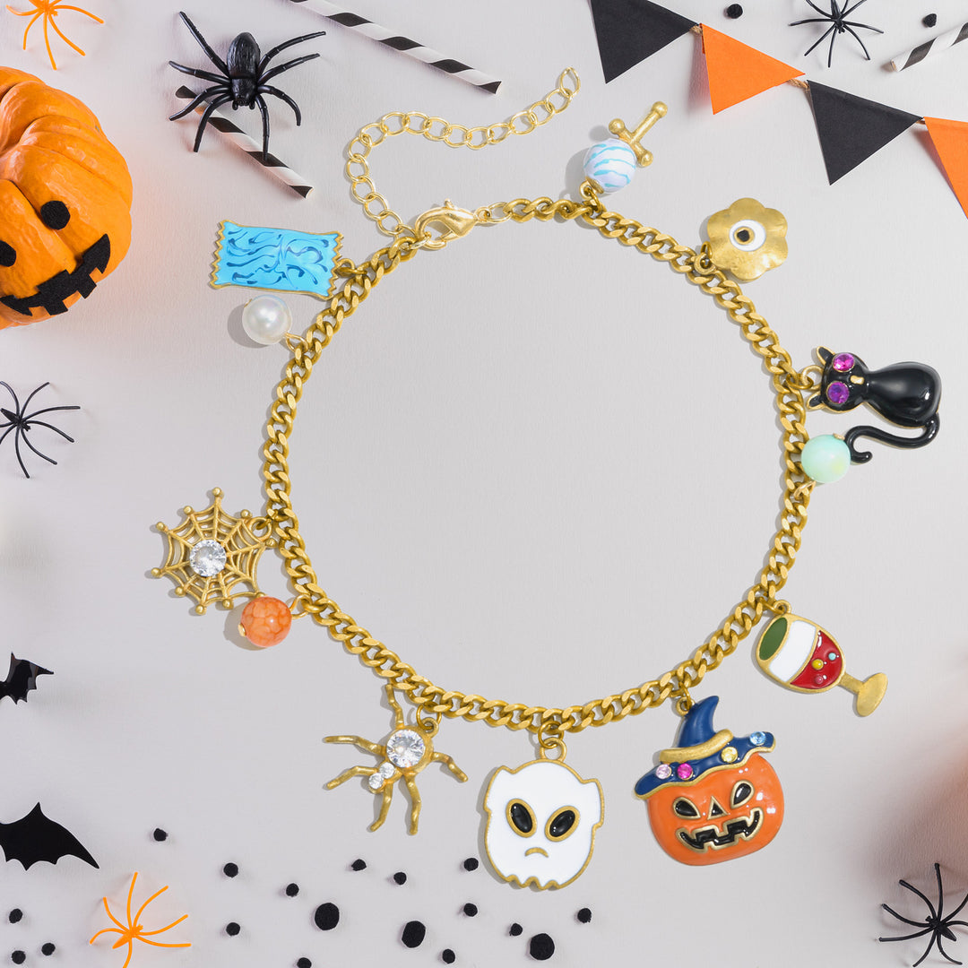 Selenichast Halloween Charm Bracelet