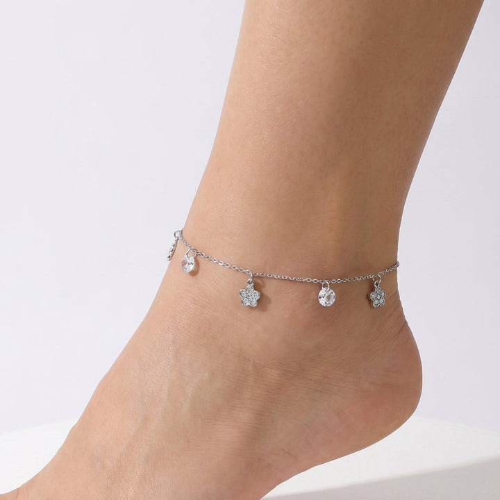 Selenichast Flower Charm Anklet